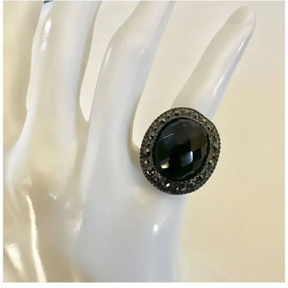 Premier Designs black tie hematite cocktail ring